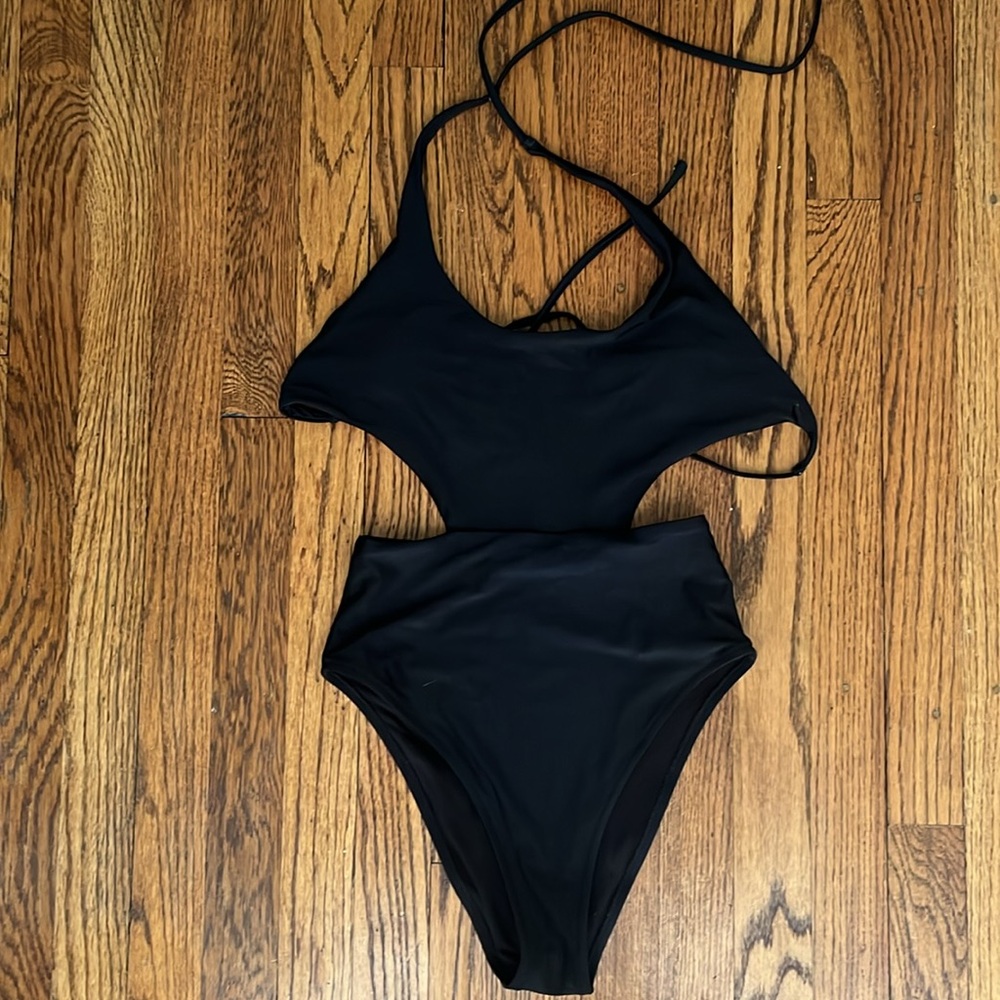 Aeries one piece black swimsuit size small